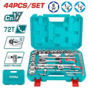 Juego De Dados 44 Pcs 1/4 + 1/2